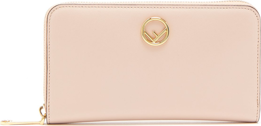 Fendi Logo-embellished continental leather wallet