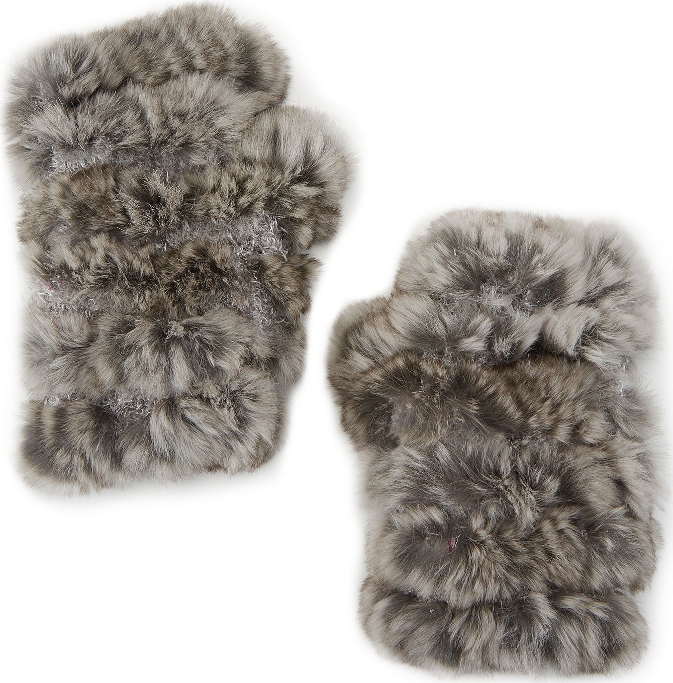 Jocelyn Fingerless Fur Mittens