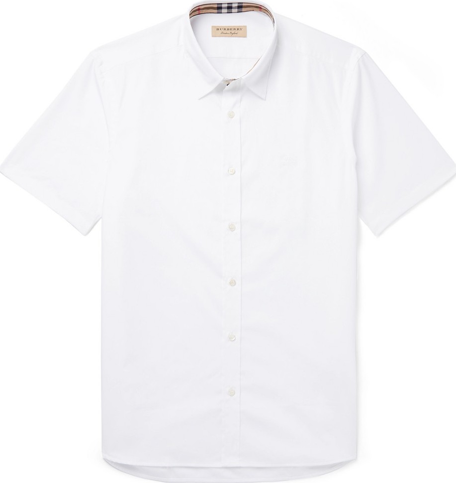 Burberry London England Cotton-Blend Poplin Shirt