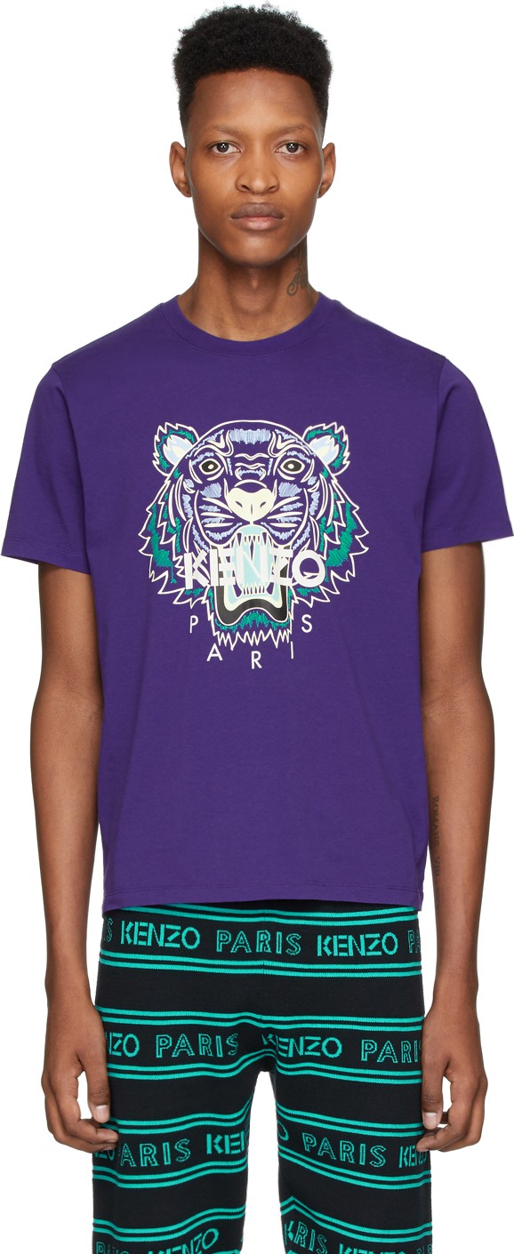 KENZO Purple Tiger T-Shirt