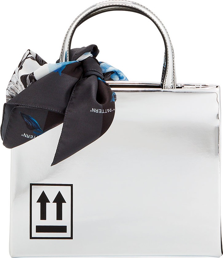 Off White Mirror Mini Box Bag