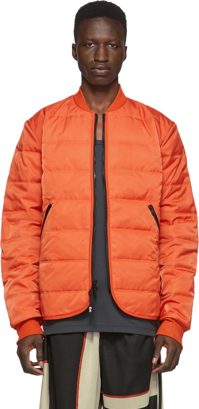 Y-3 Orange Padded Liner Jacket