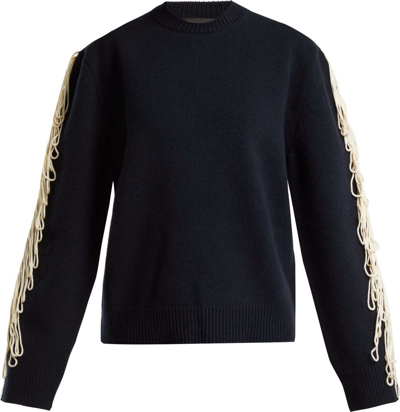 Calvin Klein 205W39NYC Fringe-trim wool sweater