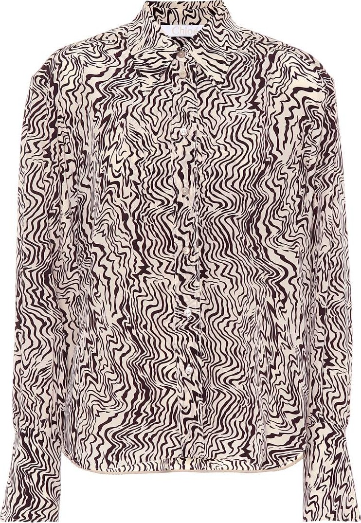 Chloe Printed silk shirt