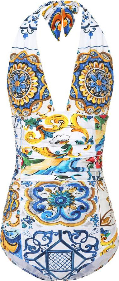 Dolce & Gabbana Majolica printed swimsuit