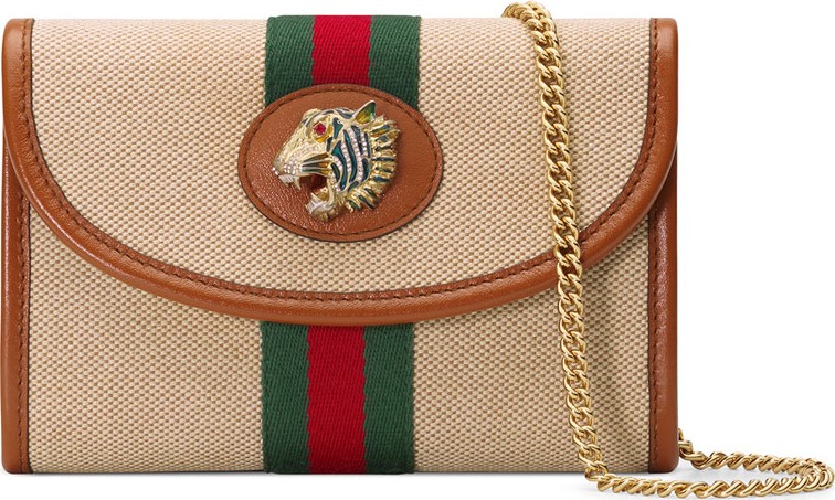 Gucci Rajah Mini Canvas Crossbody Bag