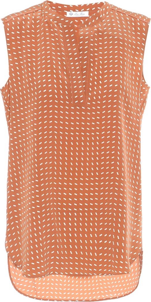 Loro Piana Myrna 20 printed silk blouse