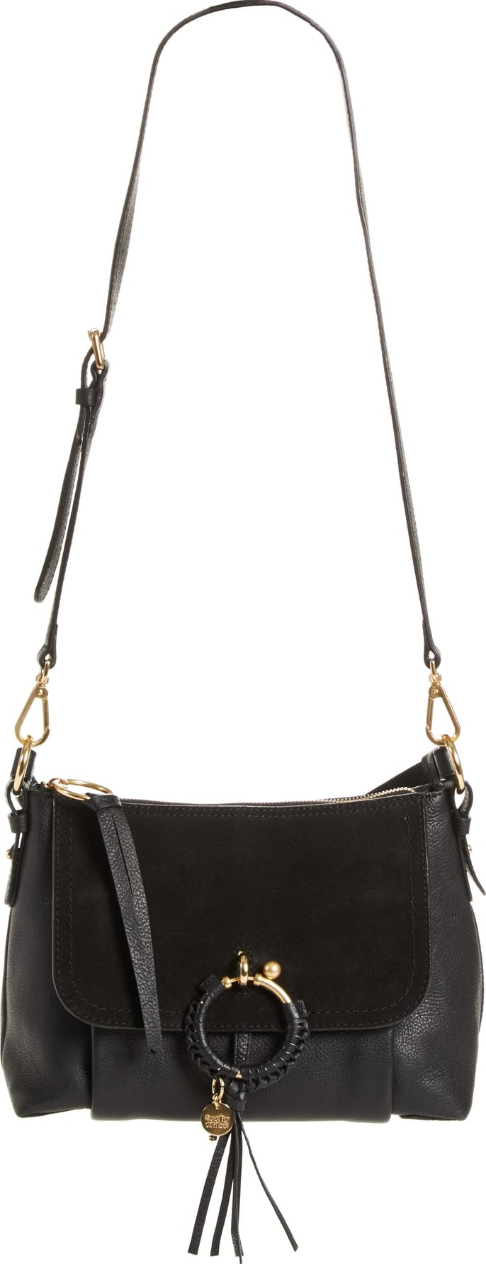 See By Chloé Small Joan Suede & Leather Crossbody Bag