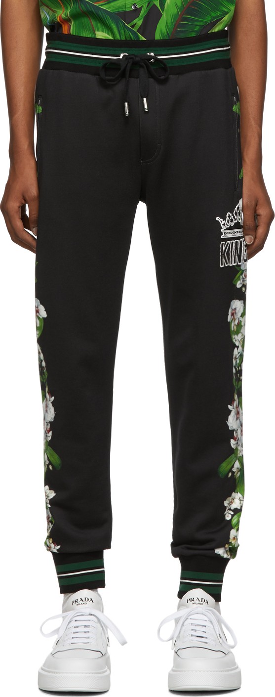 Dolce & Gabbana Black 'King' Lounge Pants