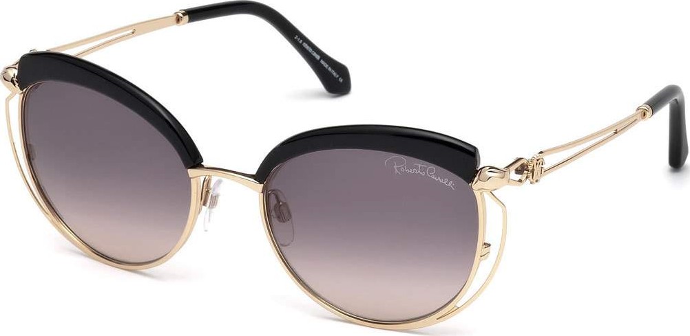 Roberto Cavalli Capped Metal Butterfly Sunglasses  Rose Gold