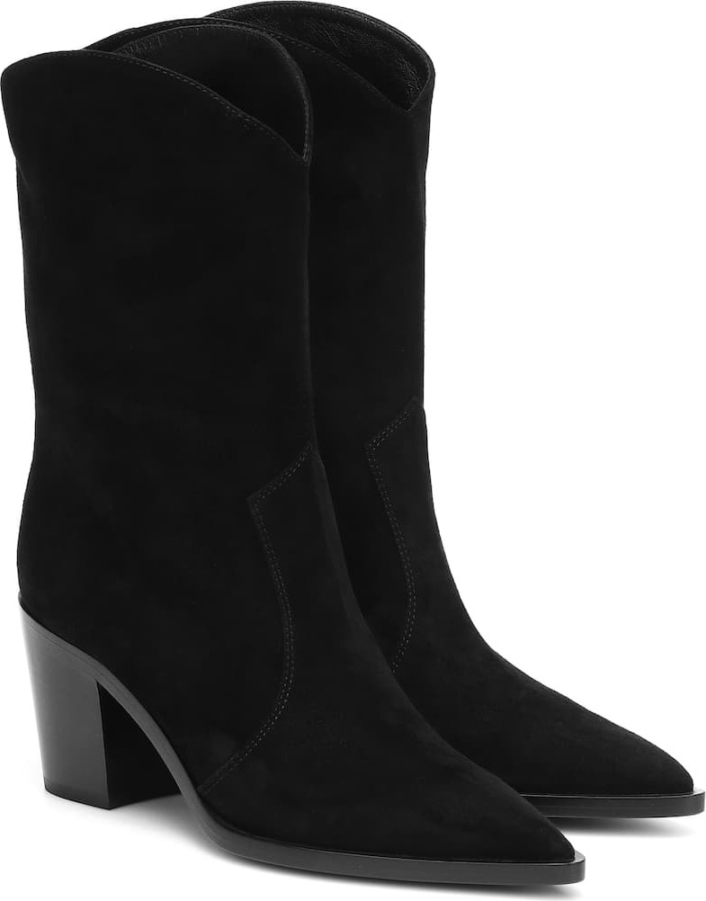 Gianvito Rossi Suede ankle boots