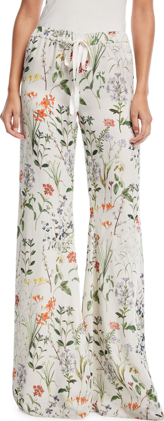Alexis Pearson Floral-Print Pajama Pants