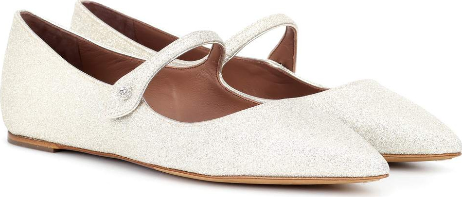 Tabitha Simmons Hermione glitter ballerinas