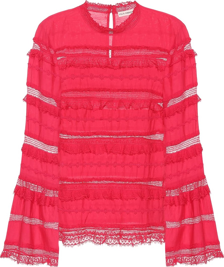 Ulla Johnson Grace cotton-blend blouse