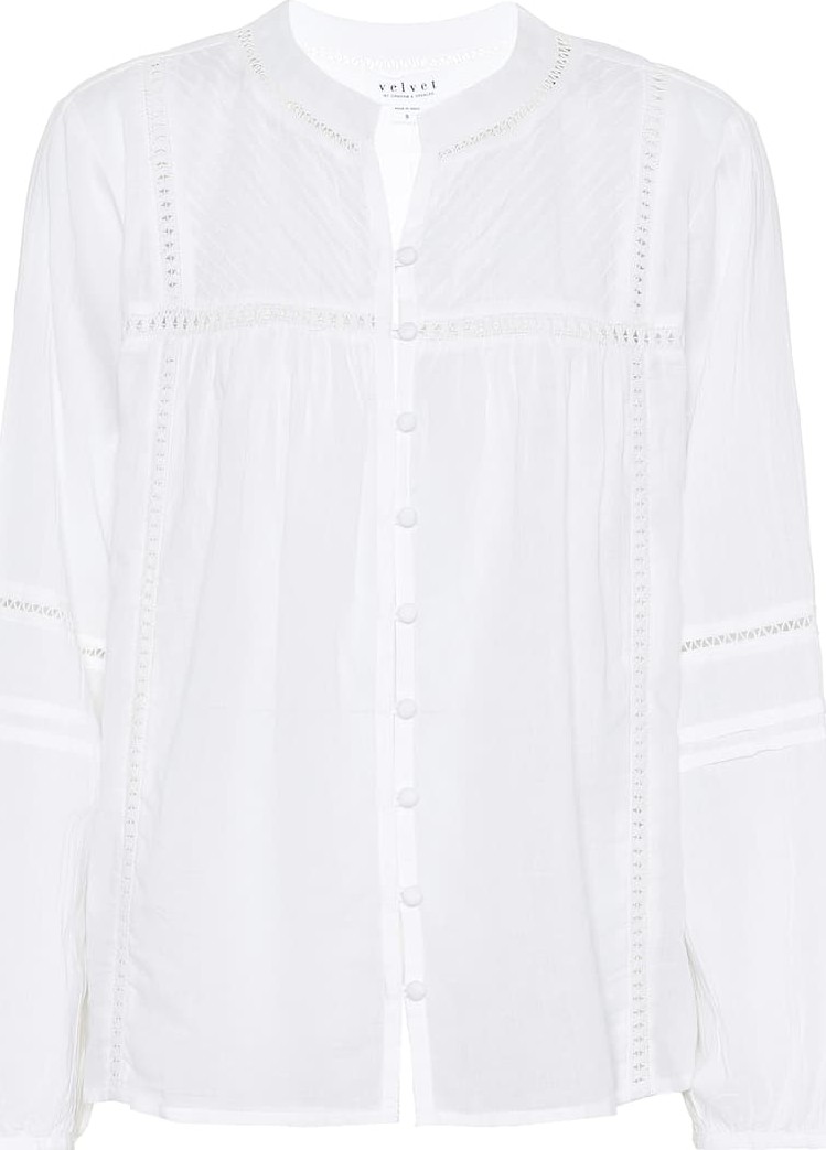 Velvet By Graham & Spencer Yadira cotton blouse