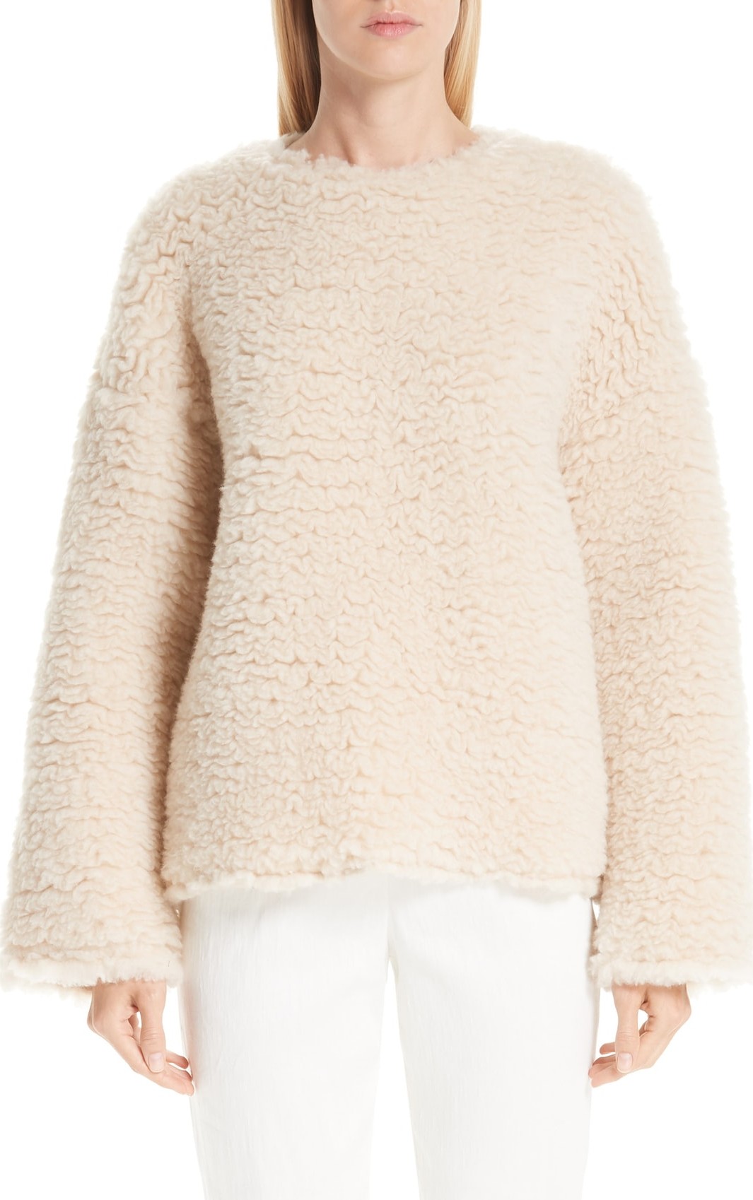 Mansur Gavriel Fuzzy Cashmere & Silk Sweater