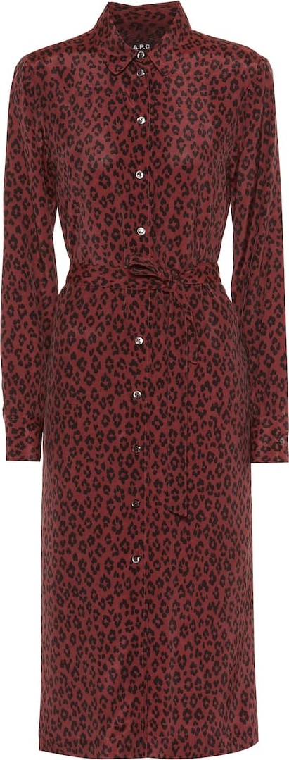 A.P.C. Karen leopard-print dress