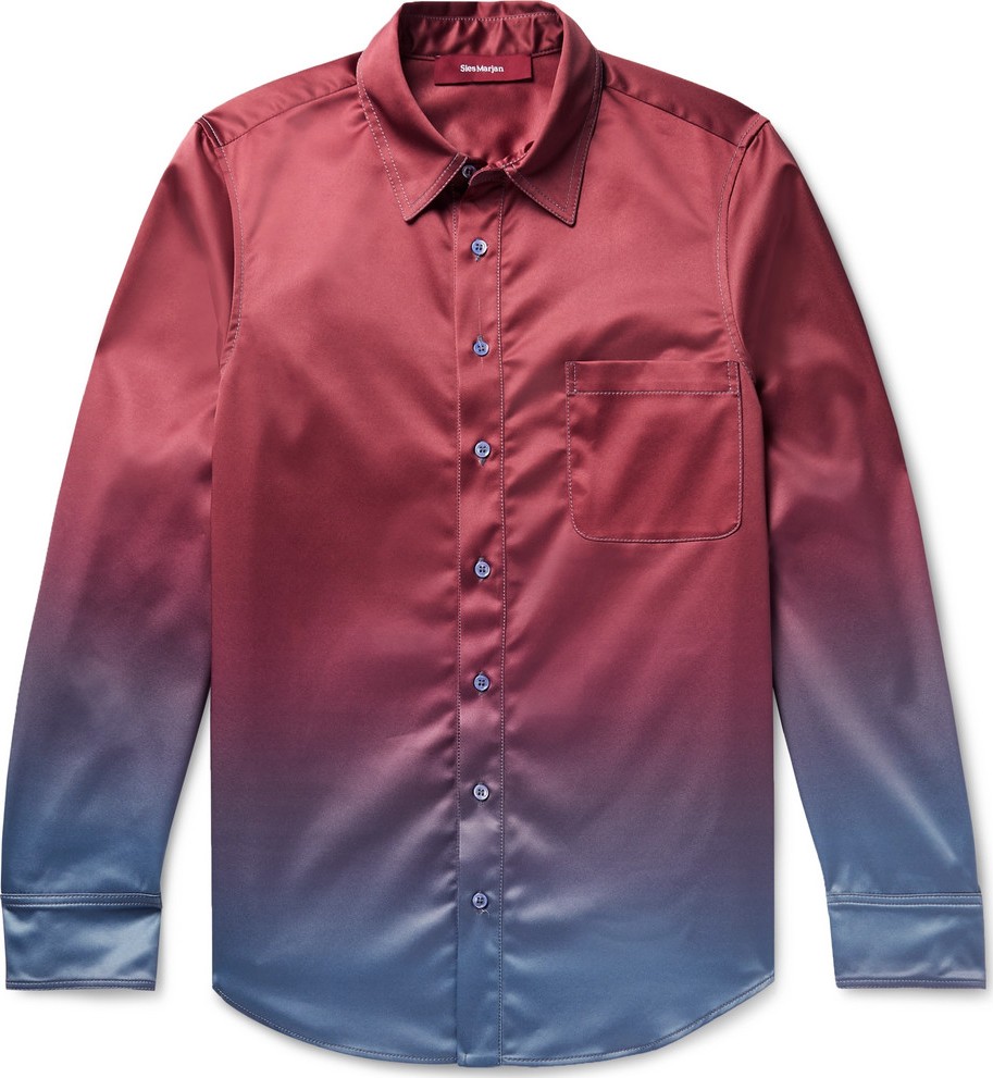 Sies Marjan Sander Dégradé Satin-Twill Shirt