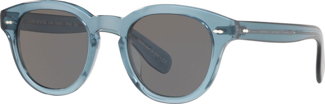 Oliver Peoples Cary Grant Oval Acetate Sunglasses