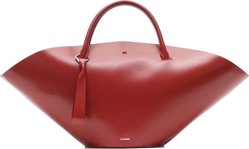 Jil Sander Sombrero leather tote