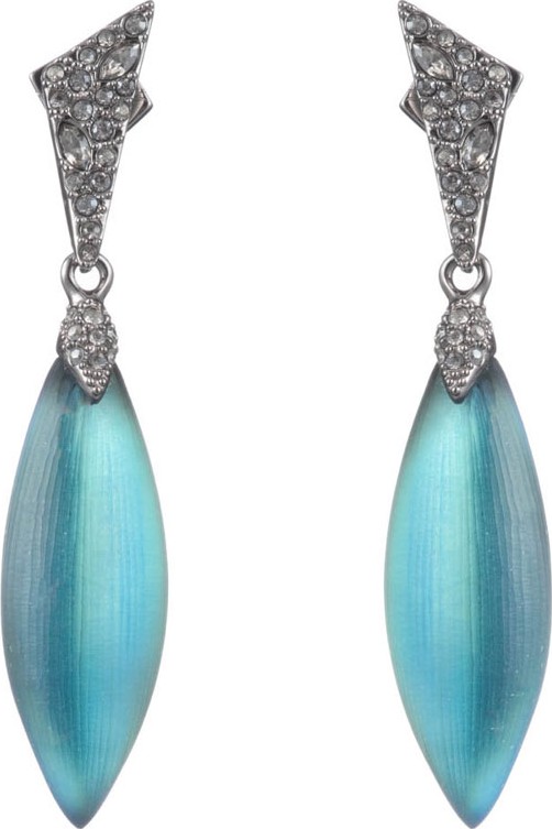 Alexis Bittar Crystal Encrusted Dangle Earrings, Green