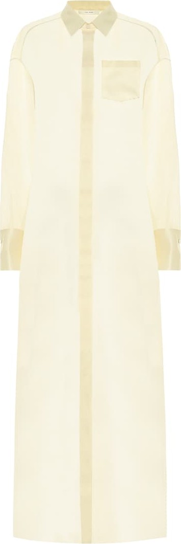 THE ROW Siena silk organza shirt dress