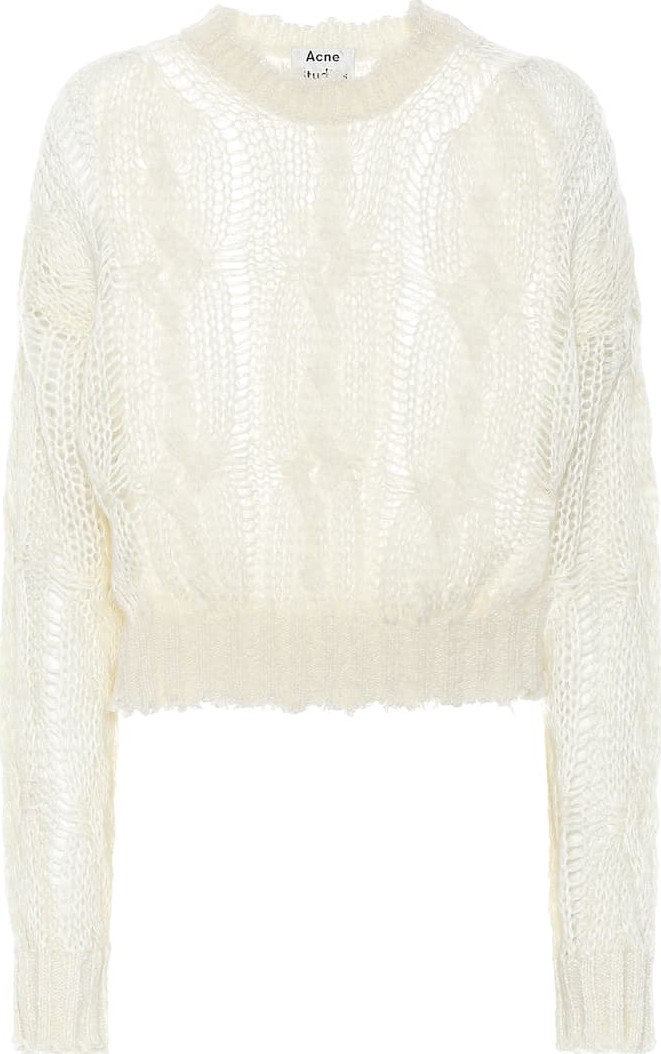 Acne Studios Frayed mohair-blend sweater