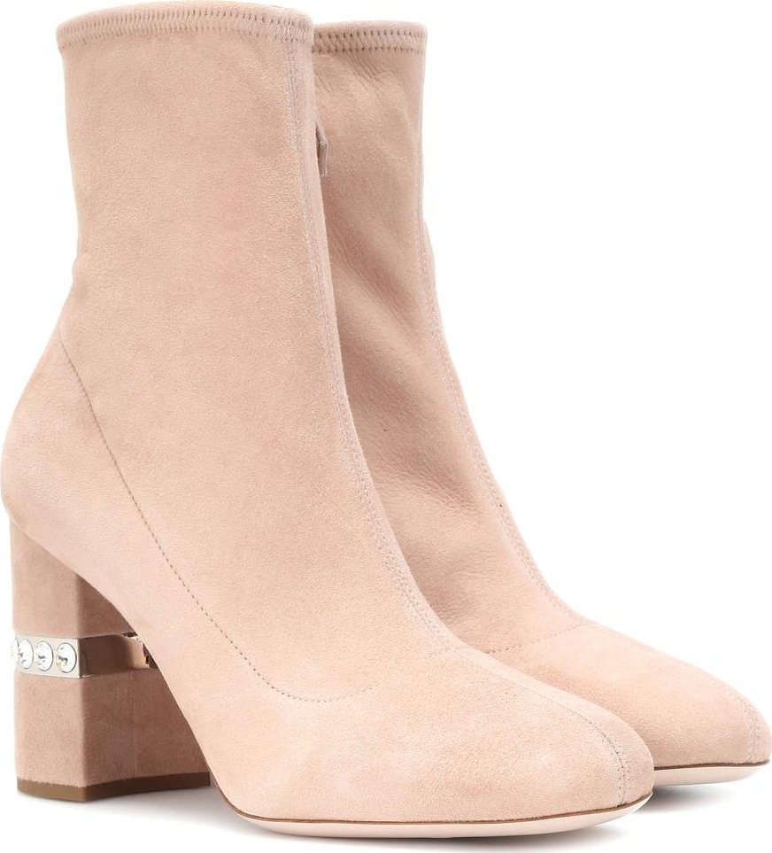 Miu Miu Suede ankle boots