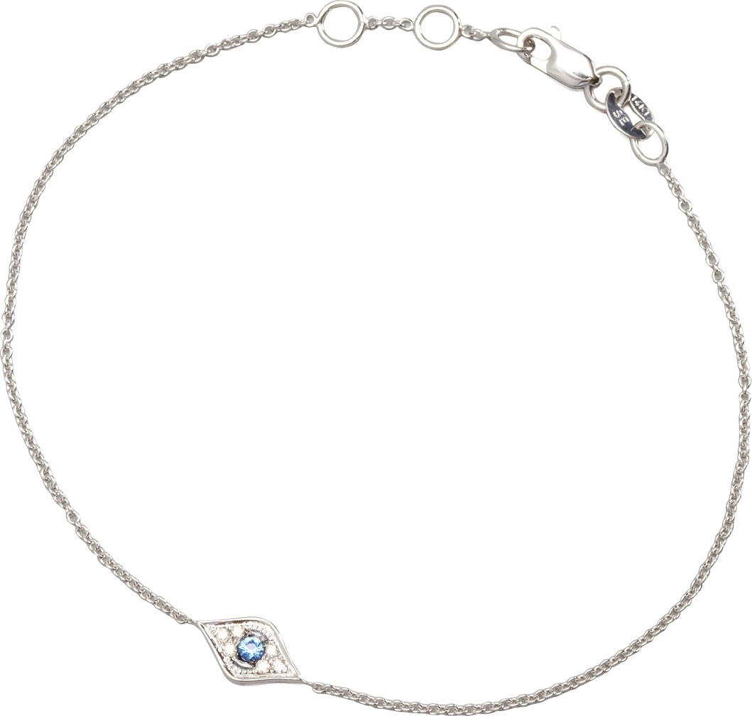 Sydney Evan Mini Diamond Evil Eye Bracelet