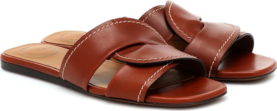 Chloe Candice leather slides