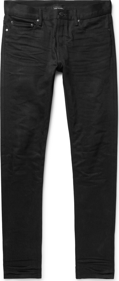 John Elliott The Cast 2 Skinny-Fit Coated-Denim Jeans