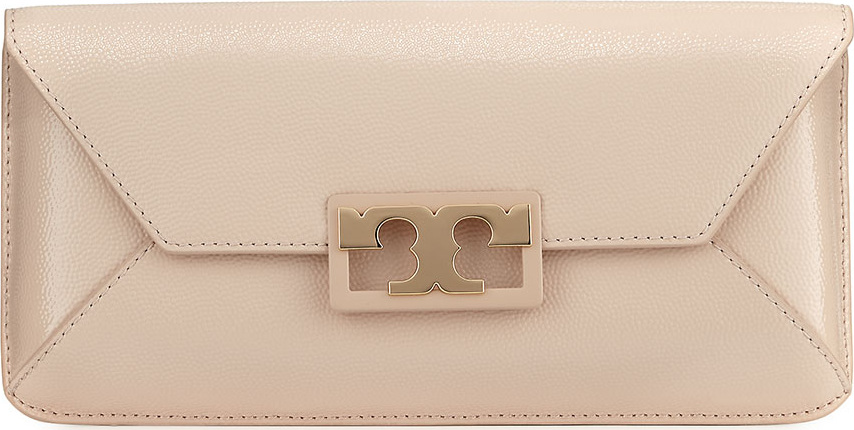 Tory Burch Gigi Leather Clutch Bag