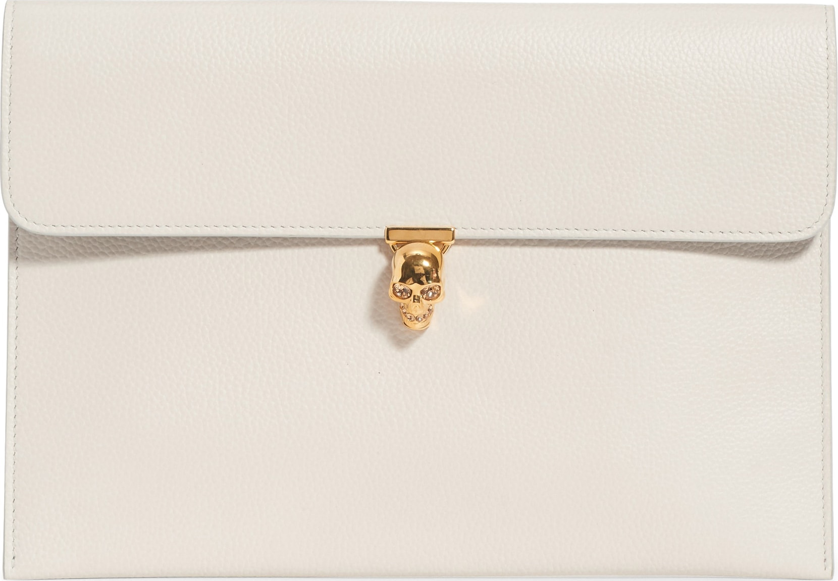 Alexander McQueen Calfskin Leather Envelope Clutch