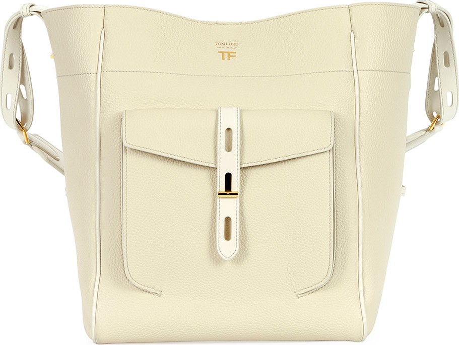 TOM FORD Rialto Grain Calf Bucket Bag
