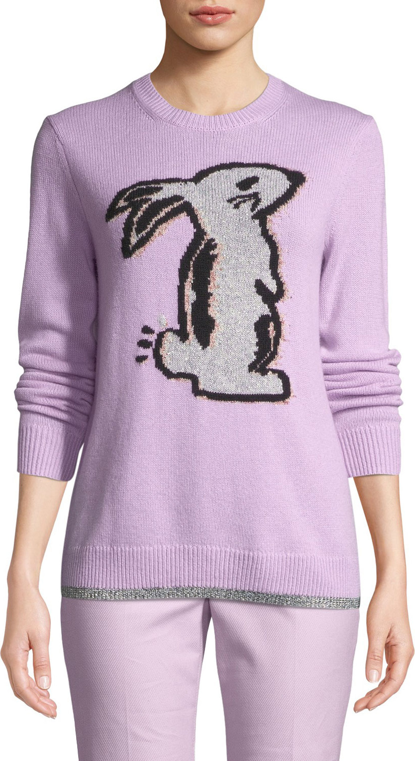 COACH x Selena Gomez Bunny Intarsia Pullover Sweater