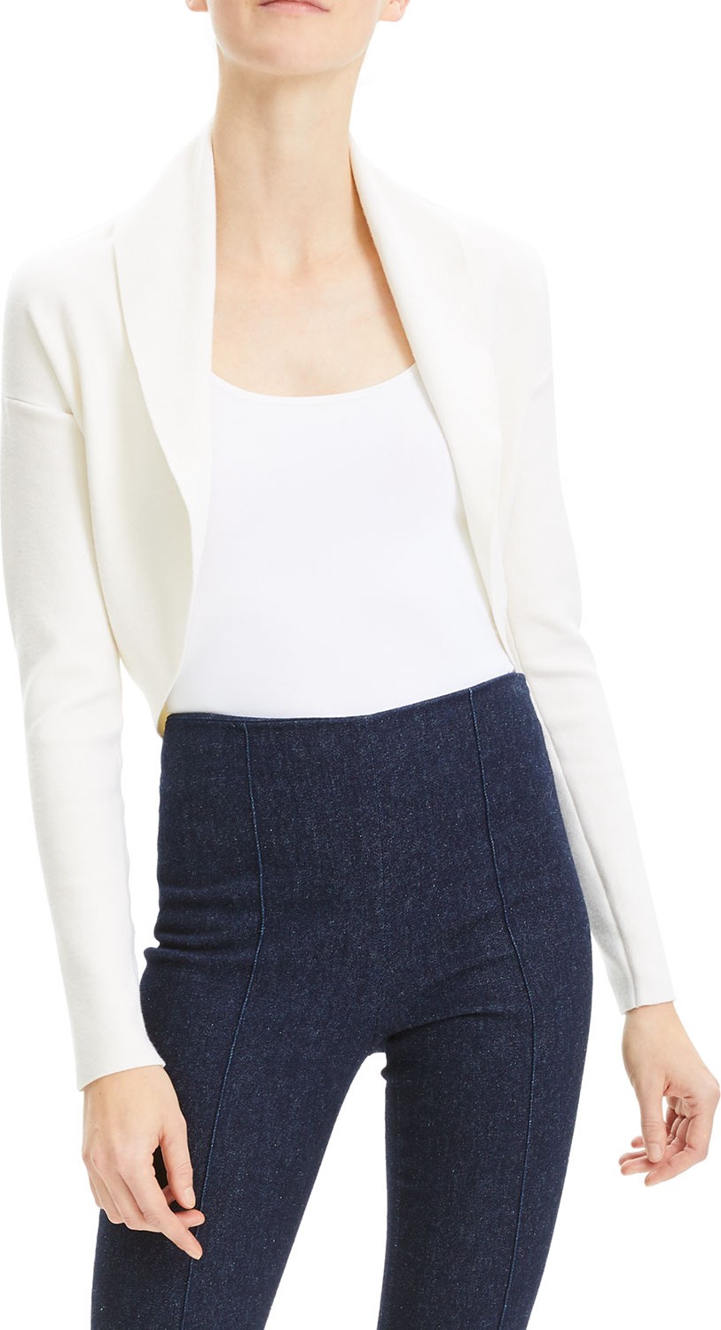 Theory Wool-Silk Long-Sleeve Shrug