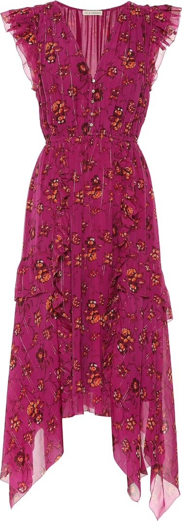 Ulla Johnson Ciel printed silk-blend midi dress