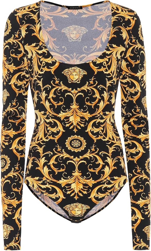 Versace Printed jersey bodysuit