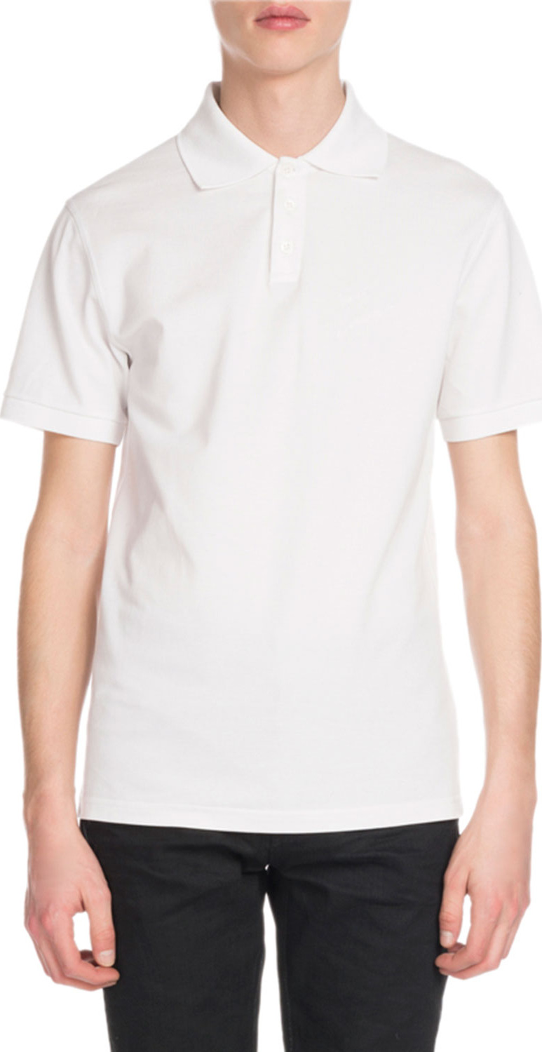 Saint Laurent Men's Logo Polo Shirt