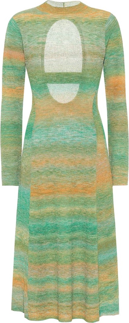 Tibi Striped open-back sweater dress