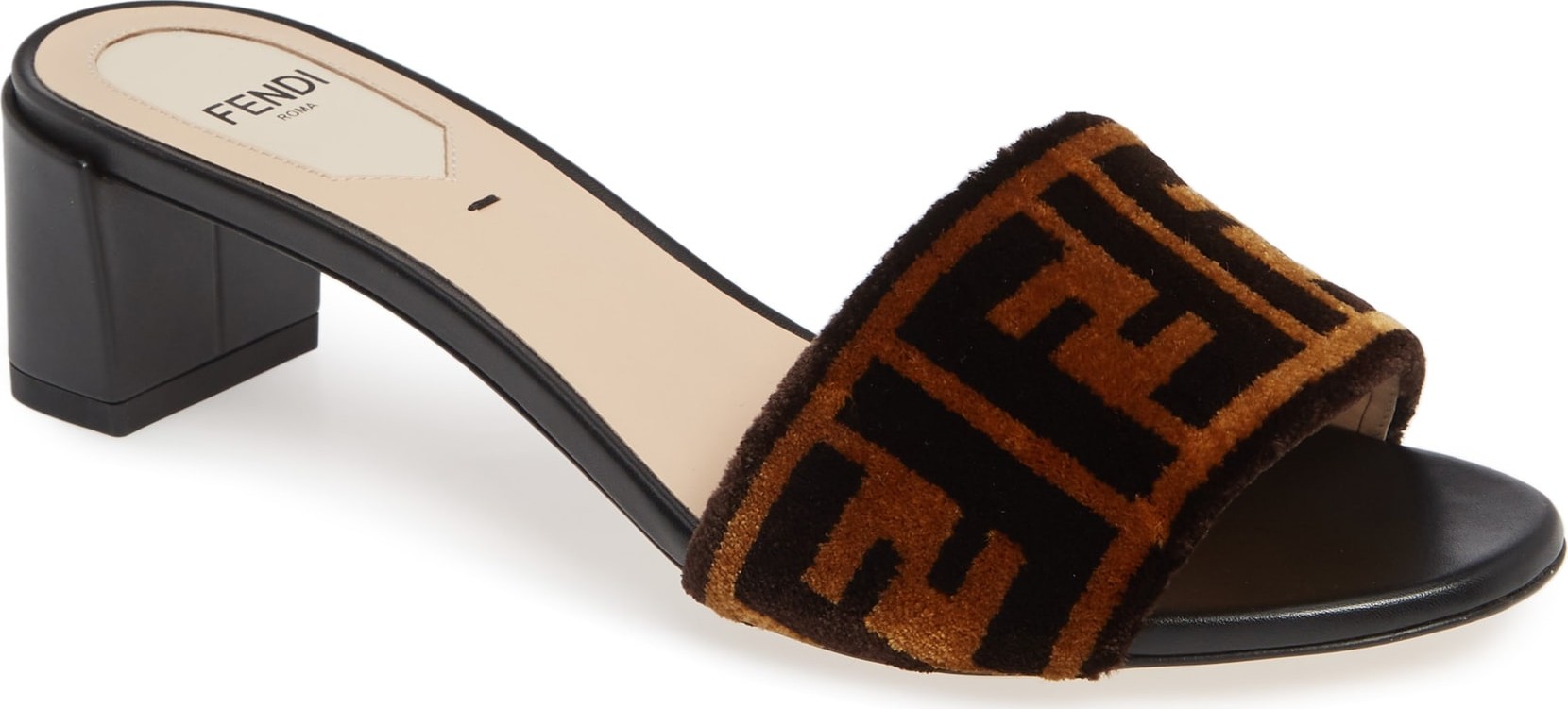 Fendi Logo Slide Sandal