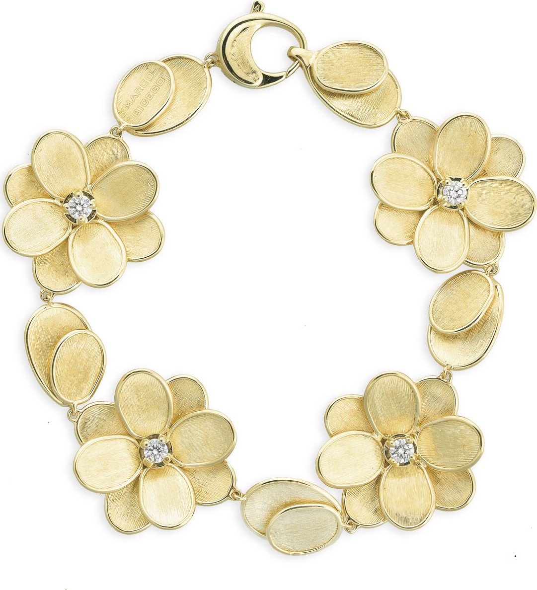 Marco Bicego Petali 18k Diamond Flower Bracelet