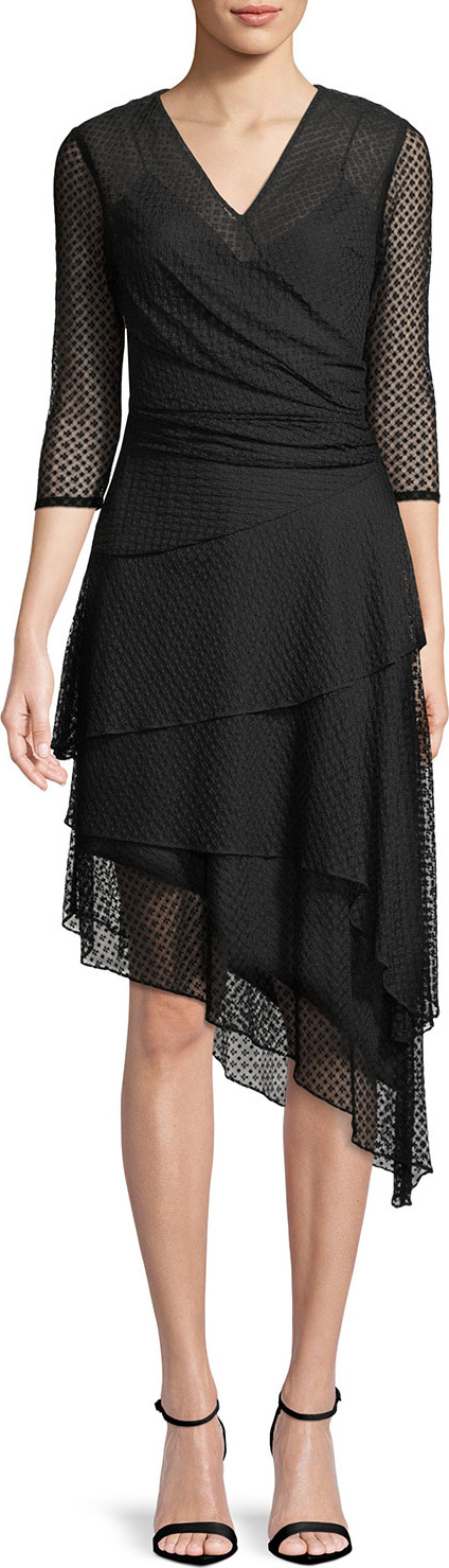 MILLY Mimi Point d'Esprit A-Line Dress