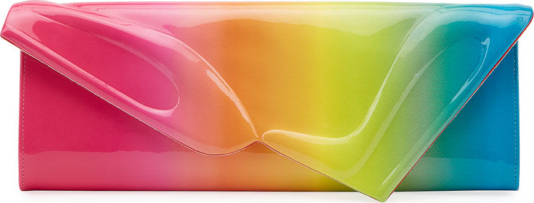 Christian Louboutin So Kate Baguette Patent Clutch Bag