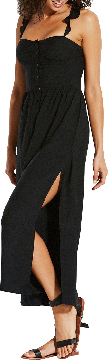 Seafolly Silk-Blend Ruffle Button-Front Jumpsuit