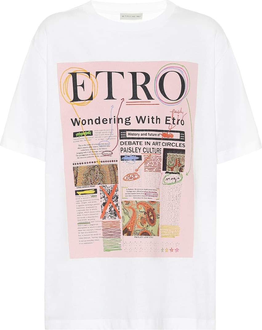 Etro Logo cotton T-shirt