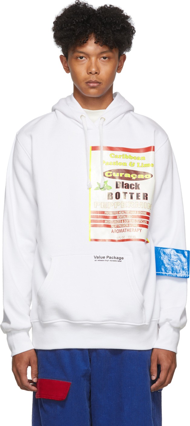 Botter White Oversized Graphic Hoodie