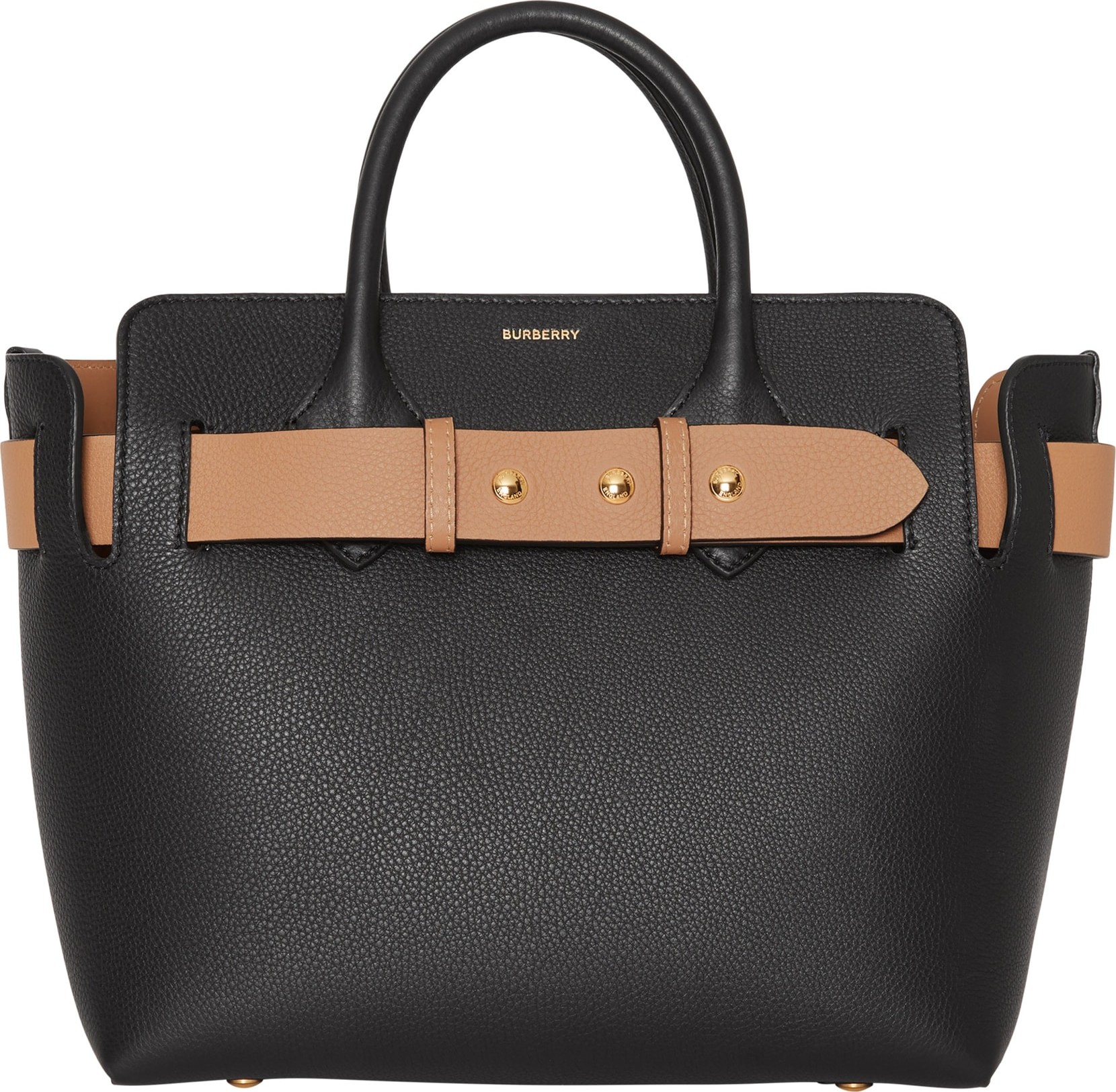 Burberry London England Small Belt Leather Satchel