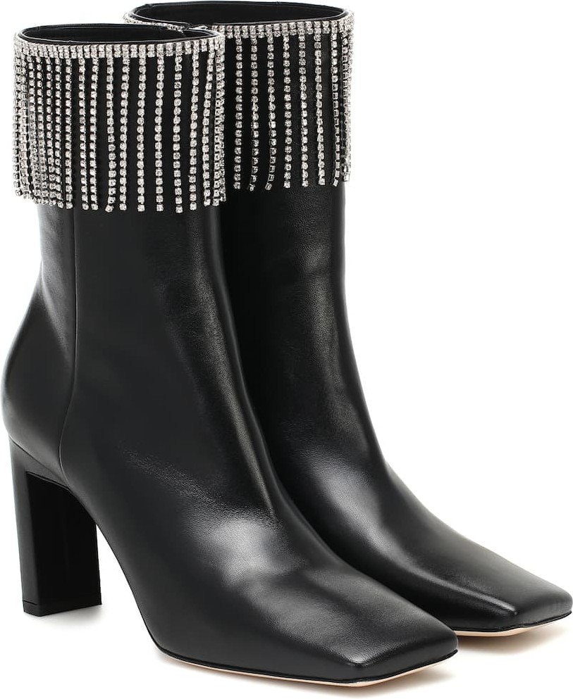Wandler Exclusive to Mytheresa – Isa embellished leather ankle boots