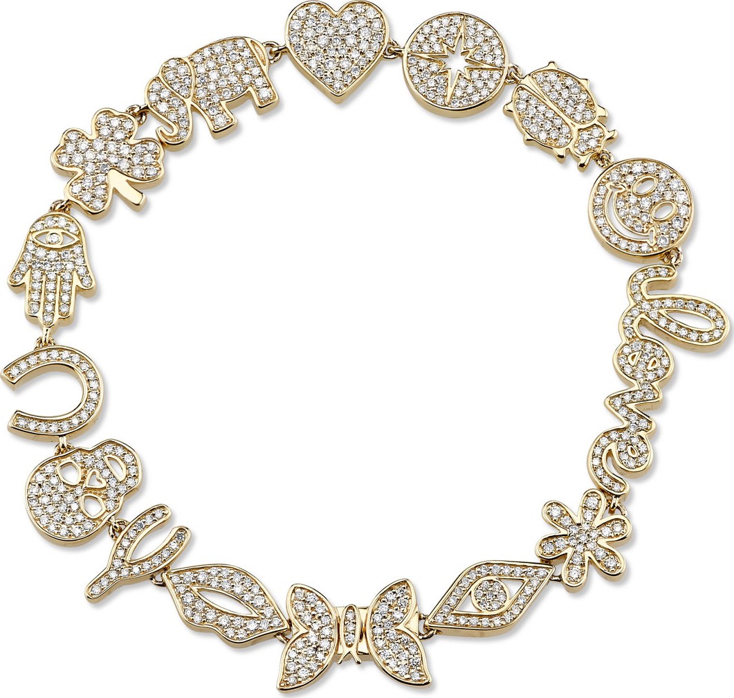Sydney Evan 15th Anniversary Icon Bracelet with Diamonds